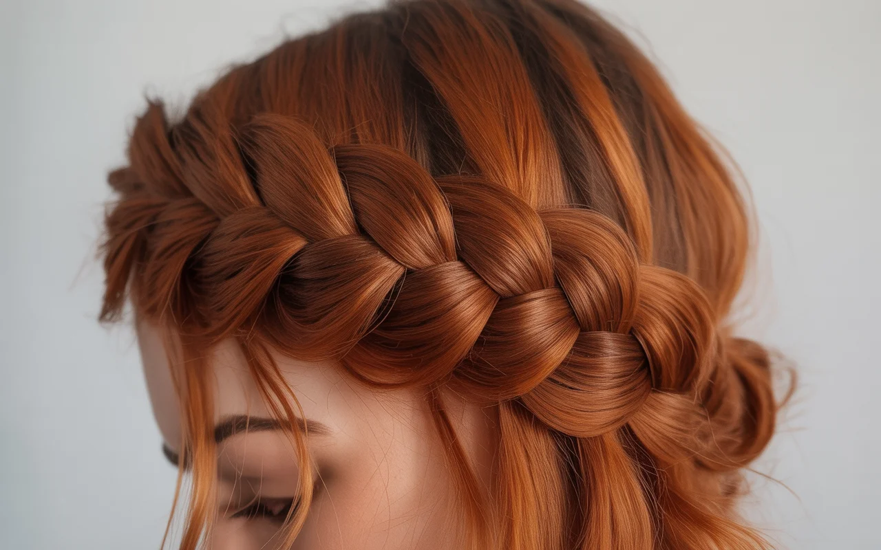 Auburn Copper Halo Braid