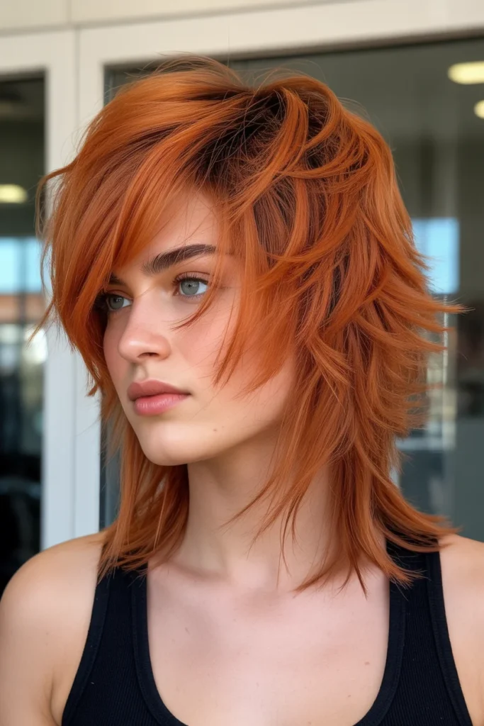 Auburn Copper Wolf Cut