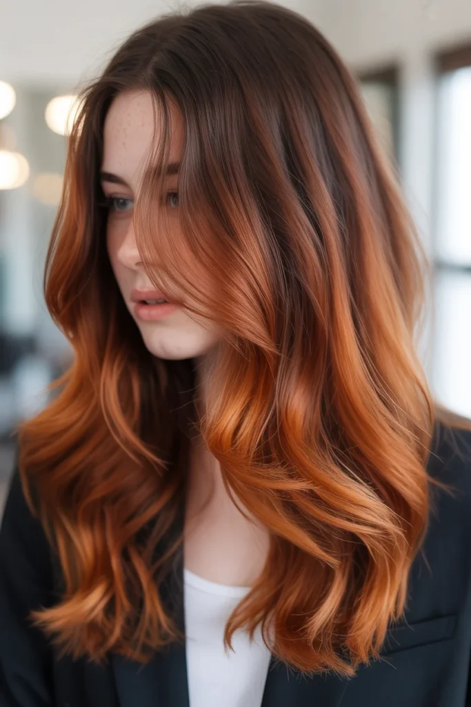  Auburn Ombre Effect