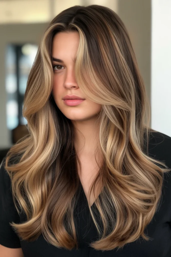 Balayage with Face-Framing Layers