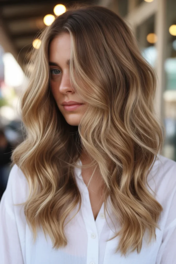 Beachy Waves with Balayage