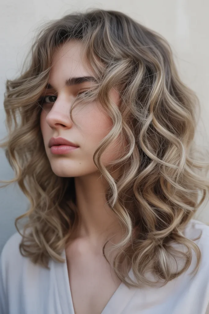  Beige Blonde Balayage on Textured Hair