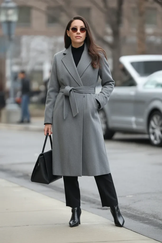 Belted Coat Defined Silhouette