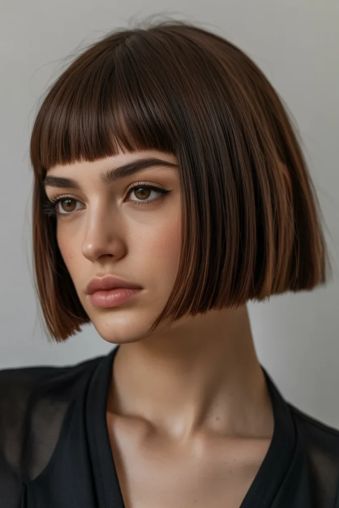 Blunt Bob with Micro Fringe