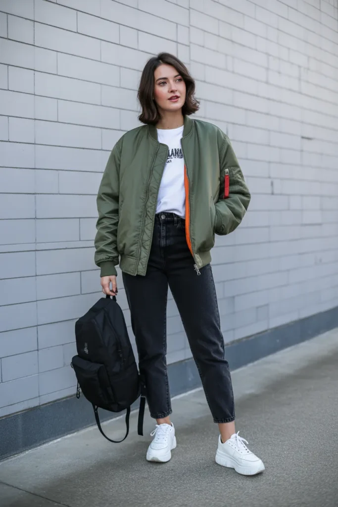 Bomber Jacket Sporty Cool