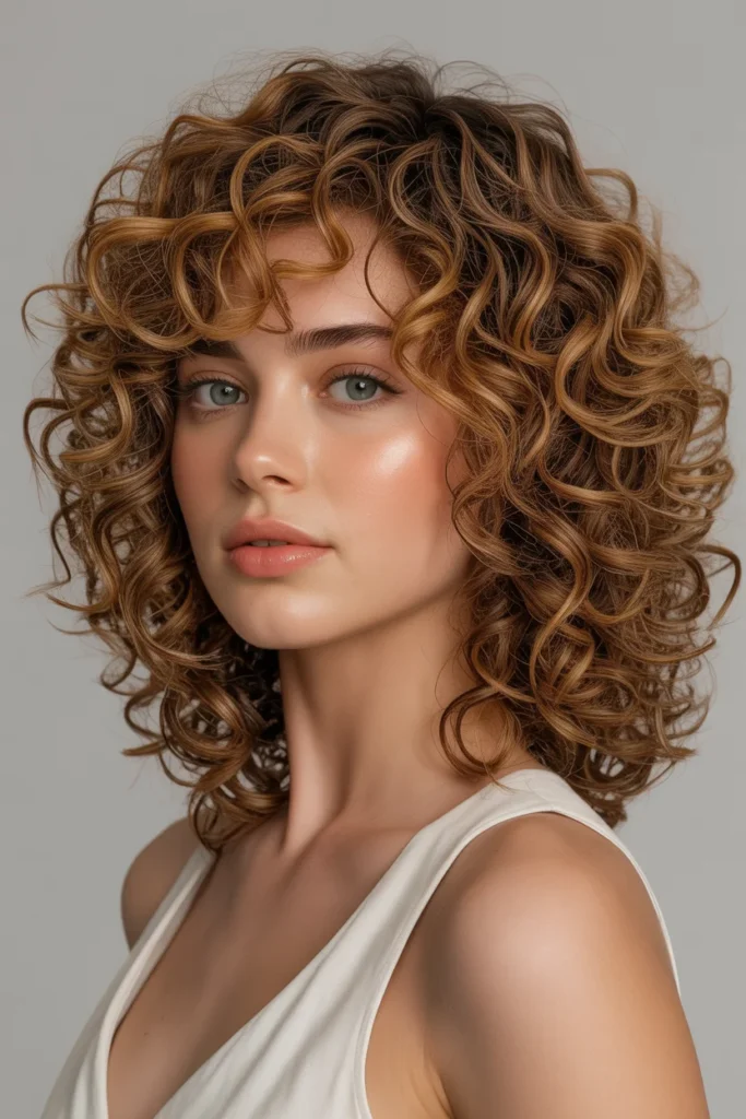Bouncy Medium Curls with Volume
