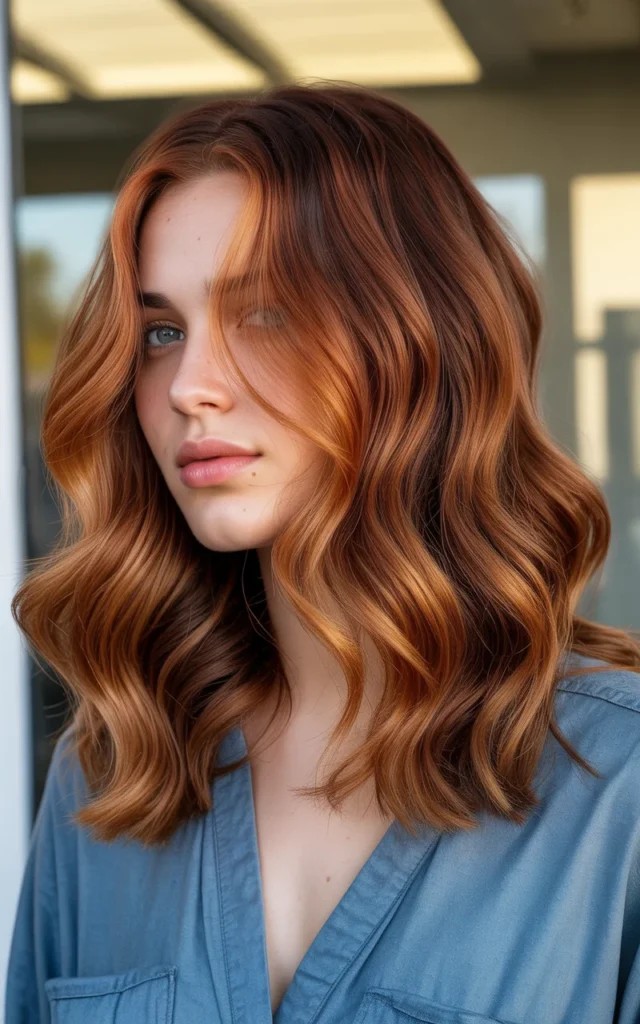 Burnt Copper Waves