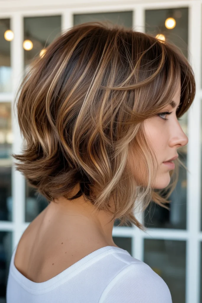 Caramel Balayage Shag