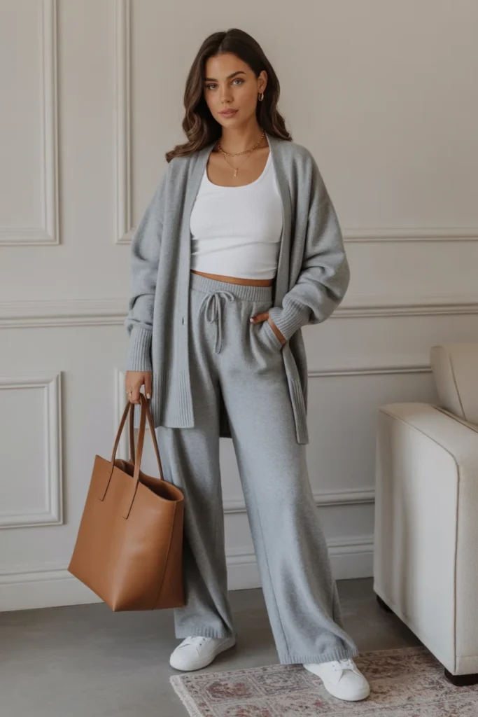  Cashmere Cardigan Set