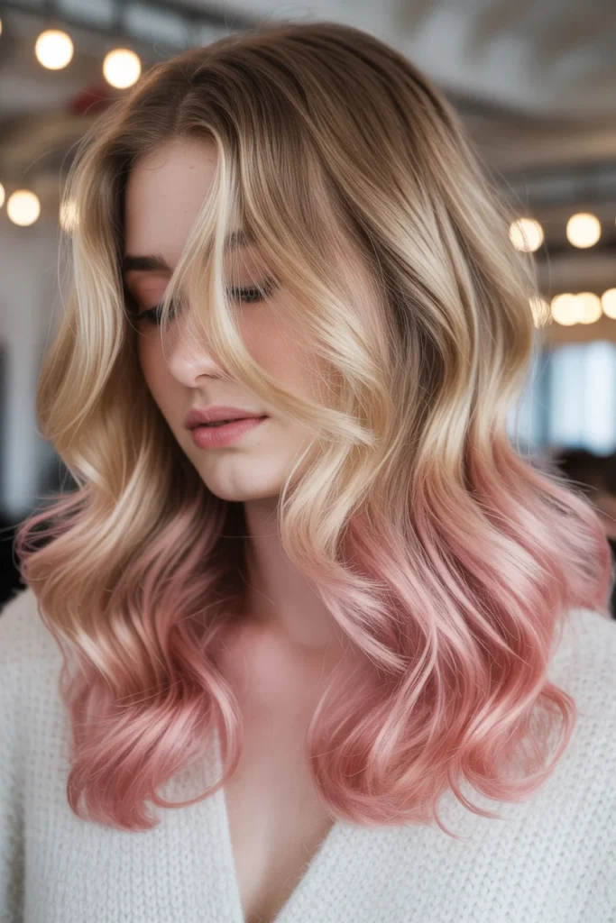Champagne Rose Balayage
