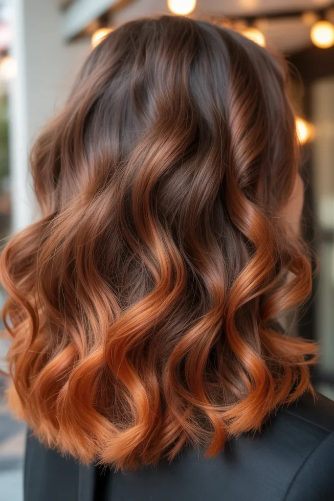 Chestnut to Copper Ombre Balayage