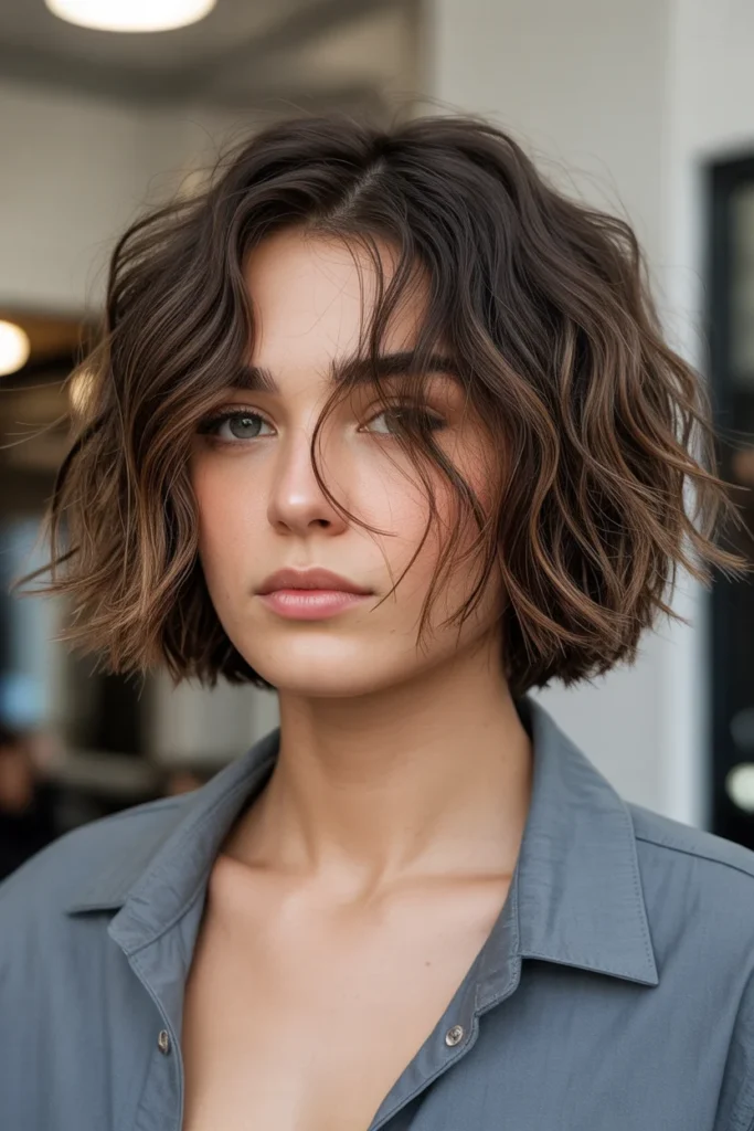 Choppy Bob with Razored Edges