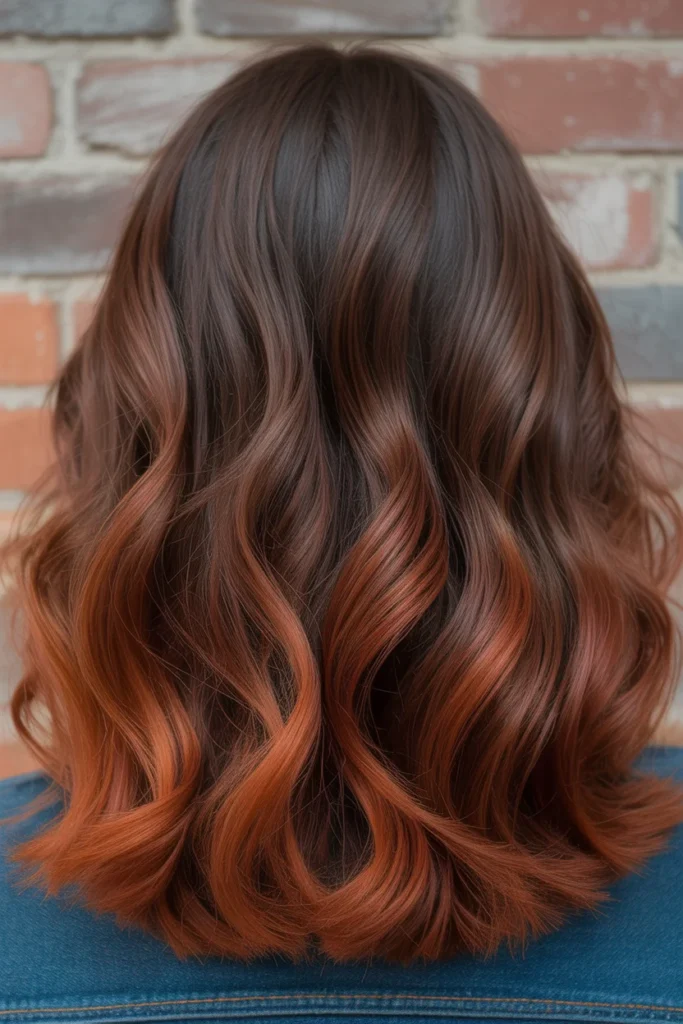 Cinnamon Spice Balayage Gradient