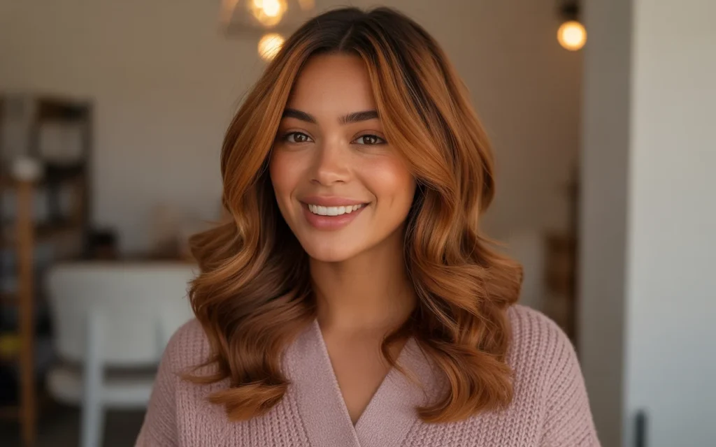 Dark Skin Hair Colors Cinnamon Spice Warmth