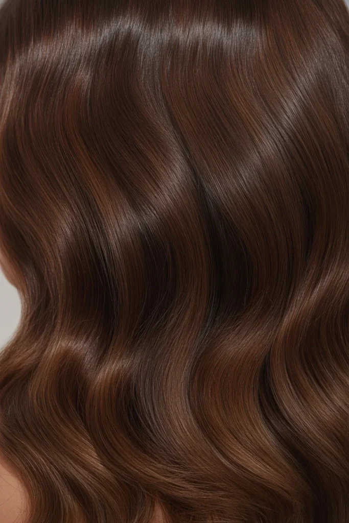 Classic Dark Brunette with Shine Treatment