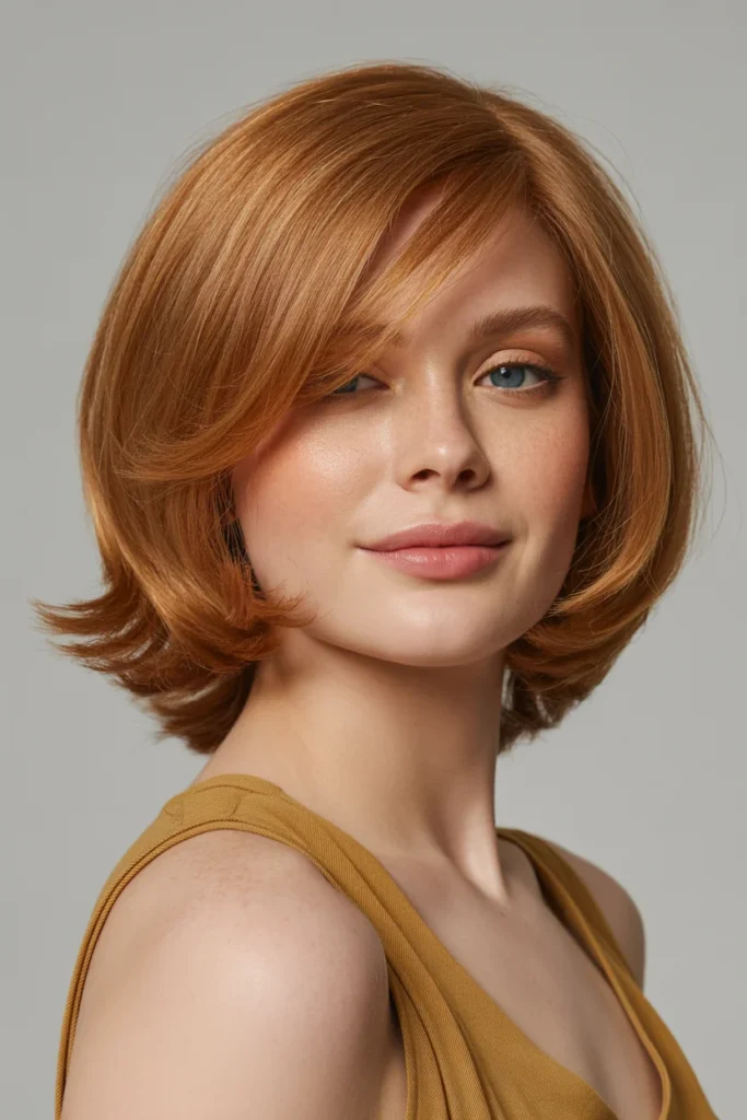 Classic Medium-Length Cut with Flipped Ends