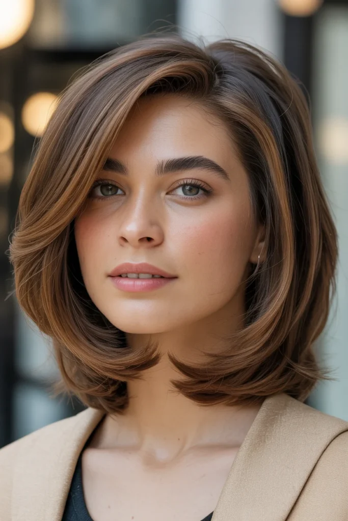 Collarbone Cut with Soft Graduated Layers