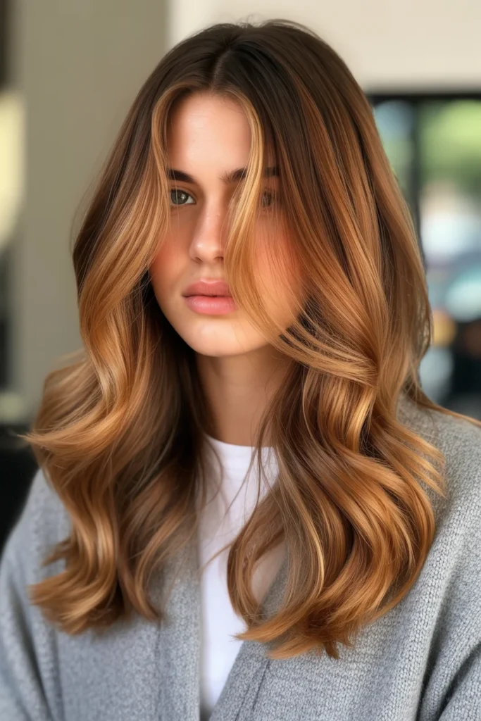 Copper Caramel Balayage