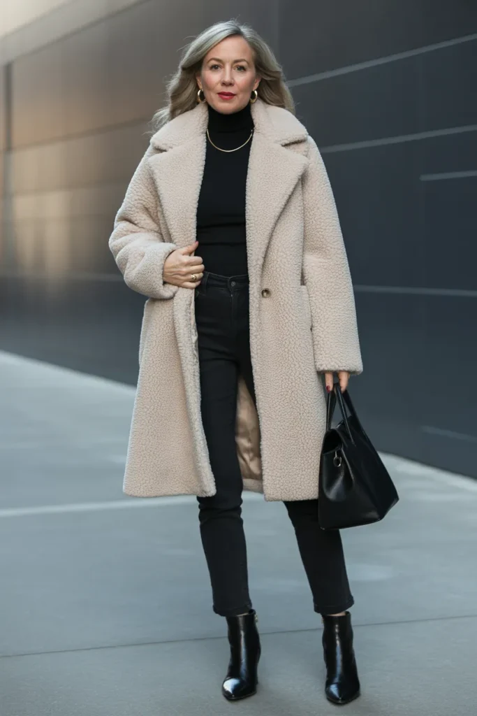 Cozy Teddy Bear Coat with Minimalist Base