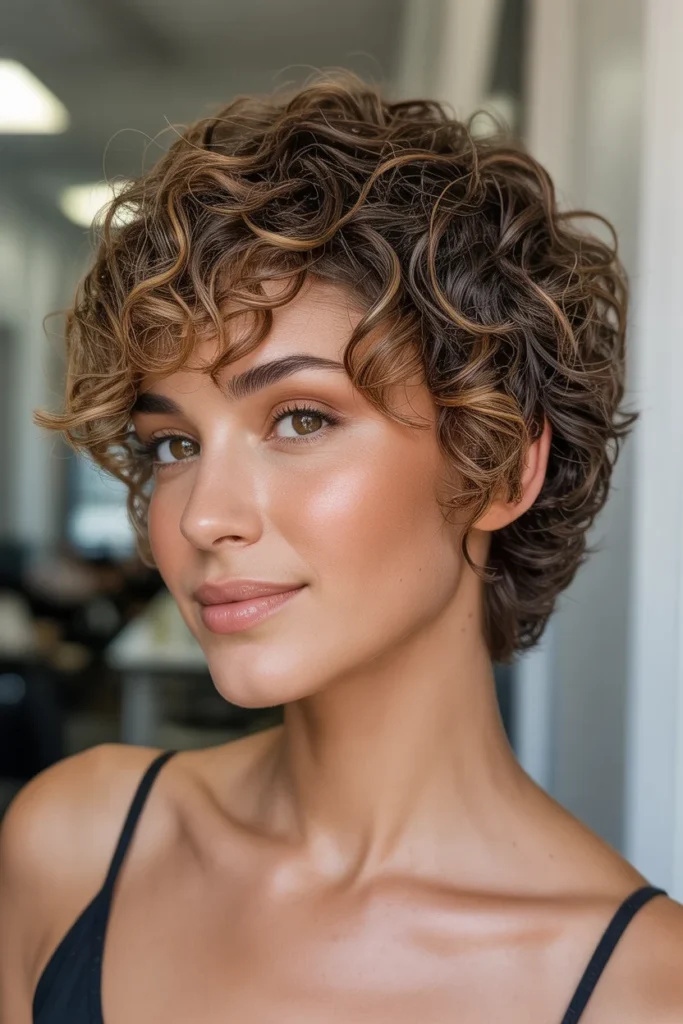 Curly Pixie Cut