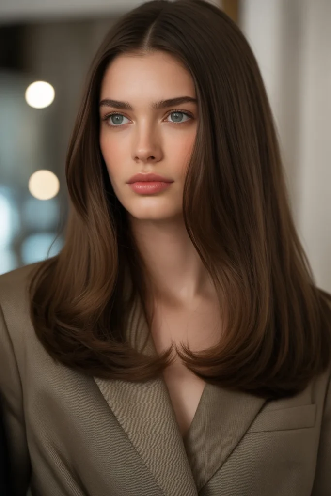 Dark Walnut Brown with Subtle Shimmer