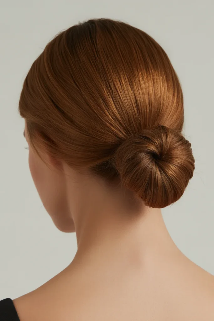 Elegant Low Bun with Smoothness