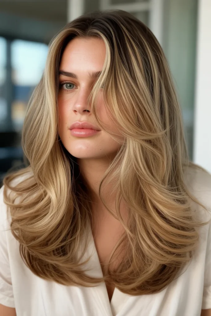  Feathered Mid-Length Layers