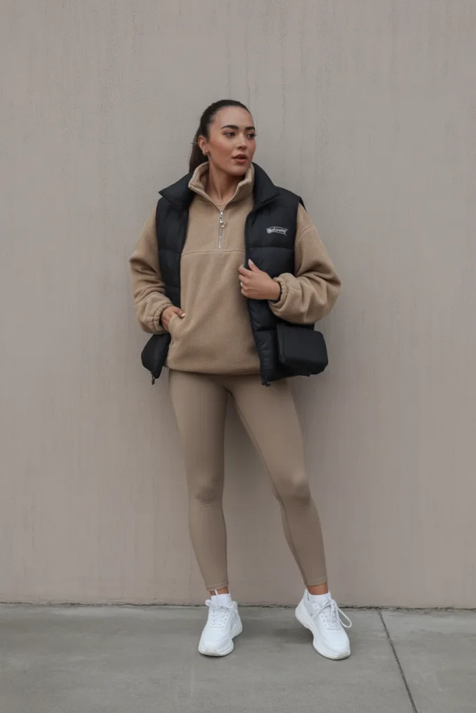 Fleece Half-Zip Athleisure Chic