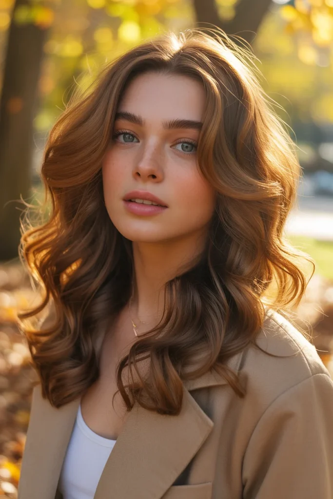 Golden Brown with Sun-Kissed Warmth