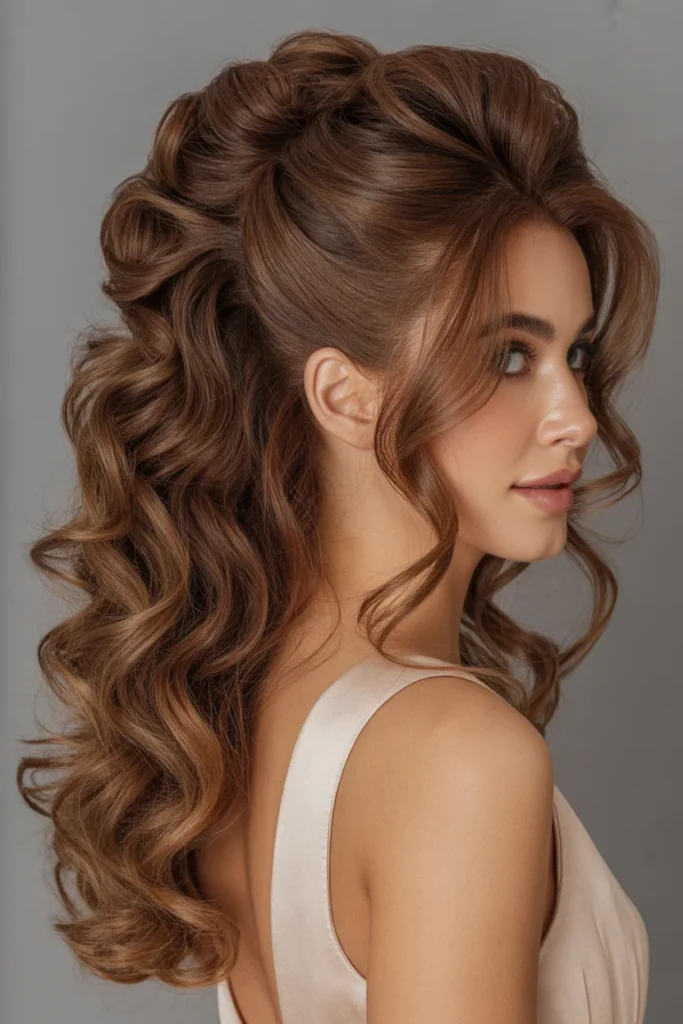 Half-Up Half-Down with Volume