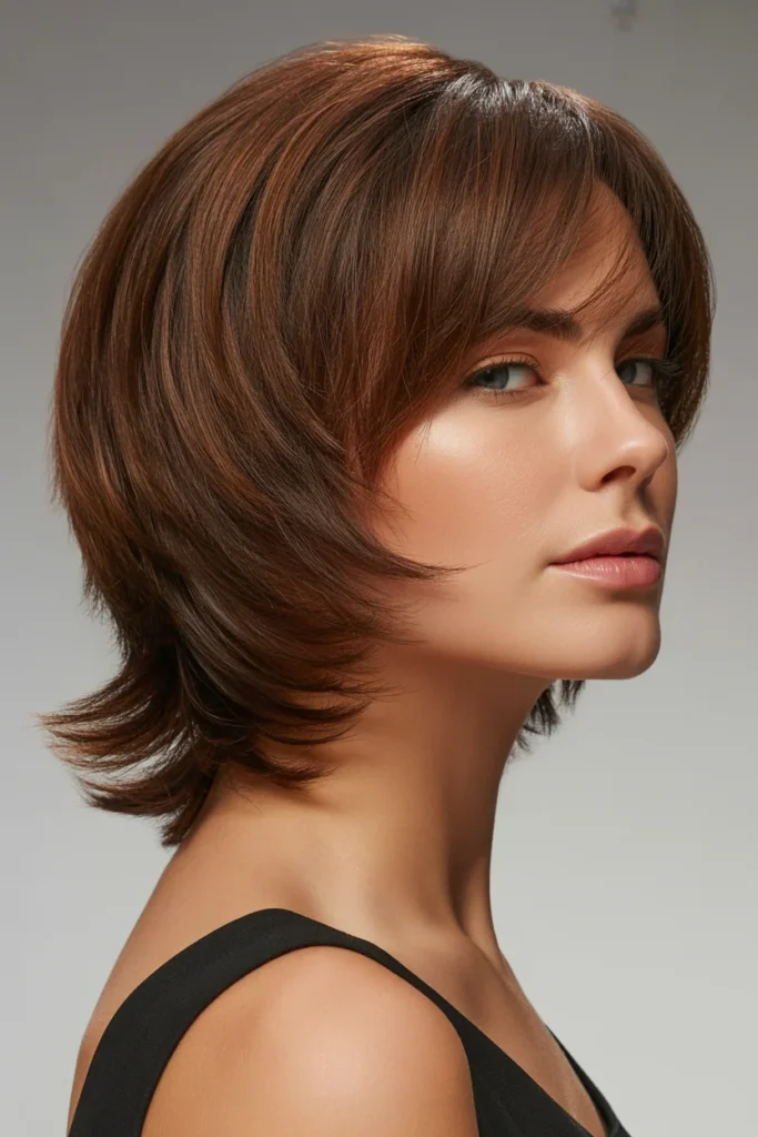 Layered Medium Length with Volume at Crown