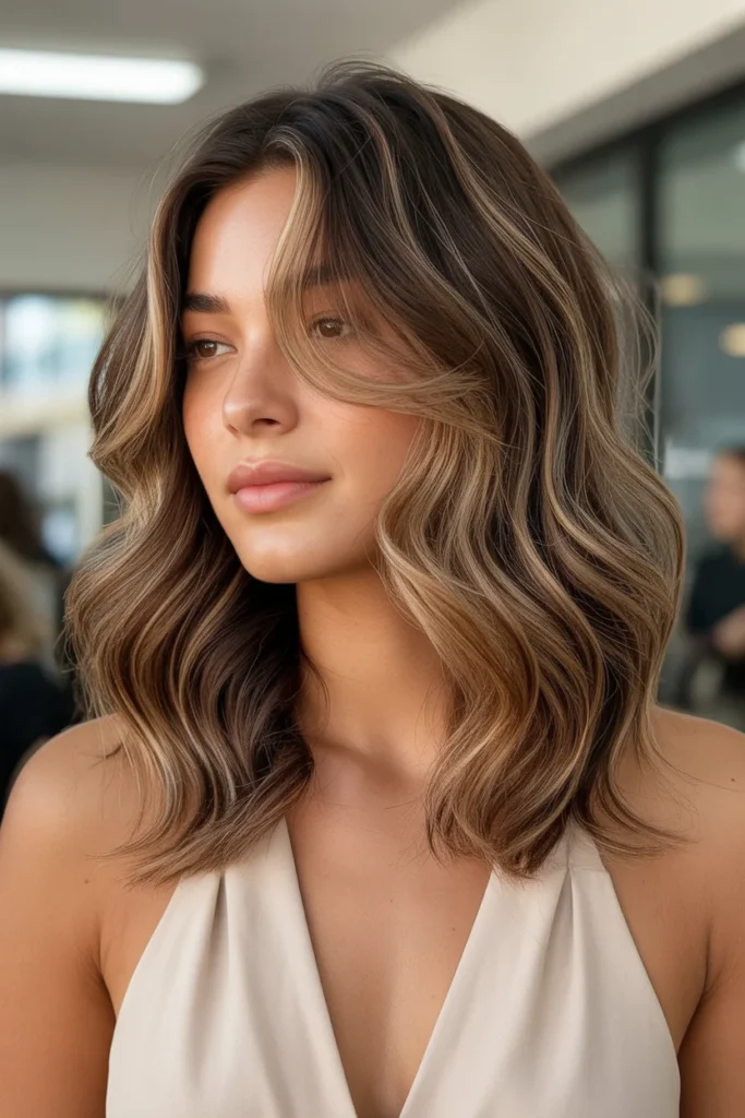 Layered Midi Cut with Face-Framing Pieces