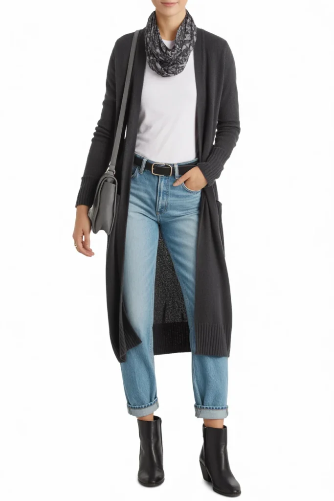 Long Cardigan Layers