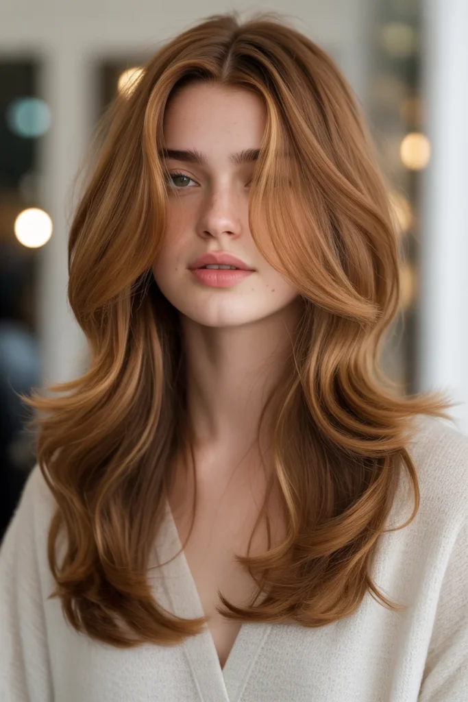 Long Layers with Face-Framing Pieces