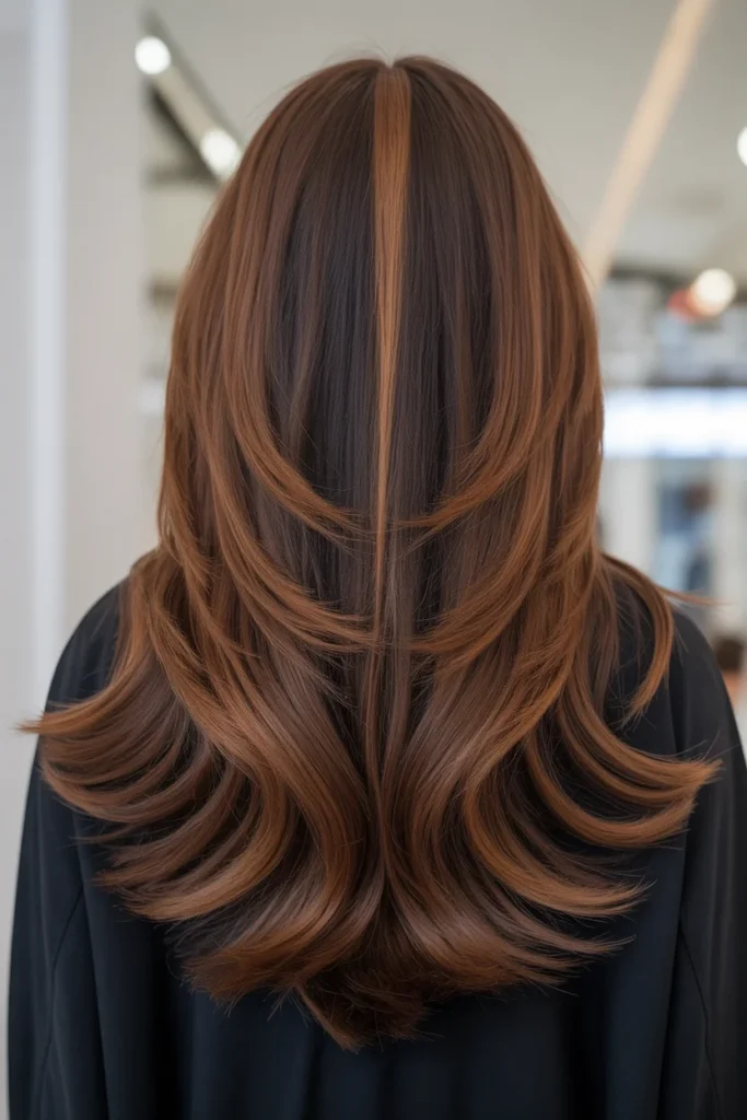 Long Layers with V-Shape Back