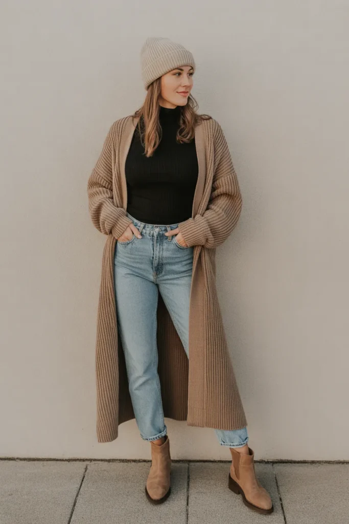 Longline Cardigan Cozy Layers