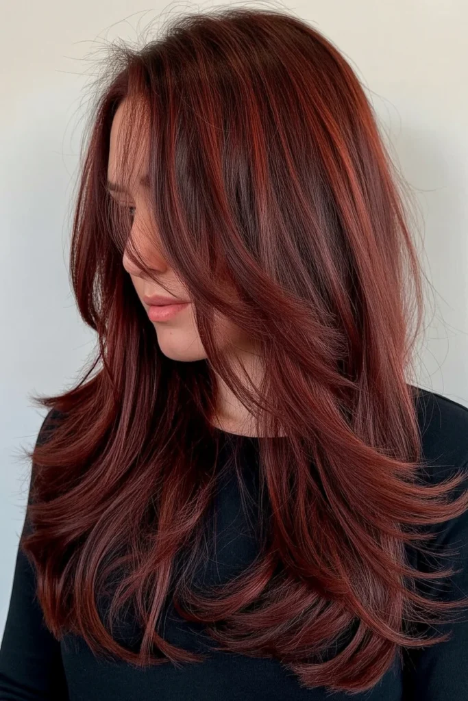 Mahogany Red Long Layers