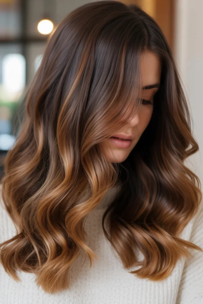  Maple Syrup Swirl Balayage