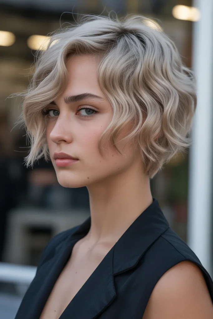 Micro Bob with Wavy Texture