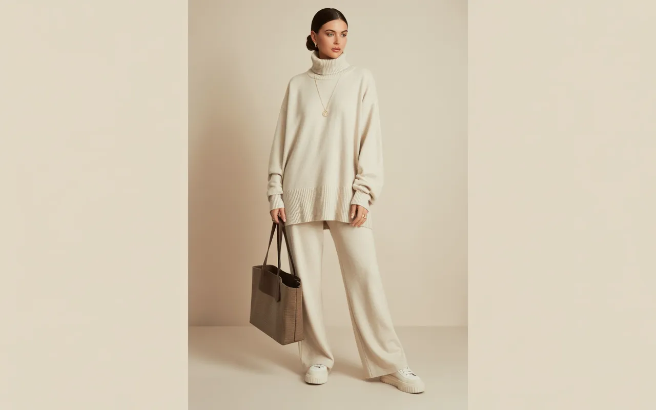 Monochrome Cozy Knit Coordinates