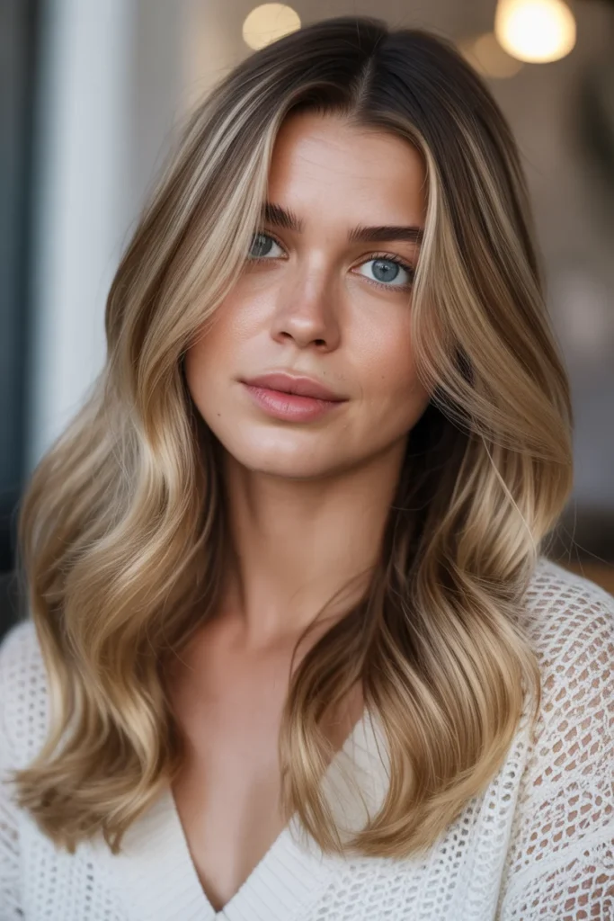 Moonlight Blonde with Caramel Babylights