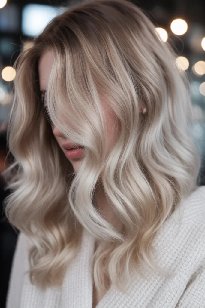 Pearl Blonde Balayage Ombre