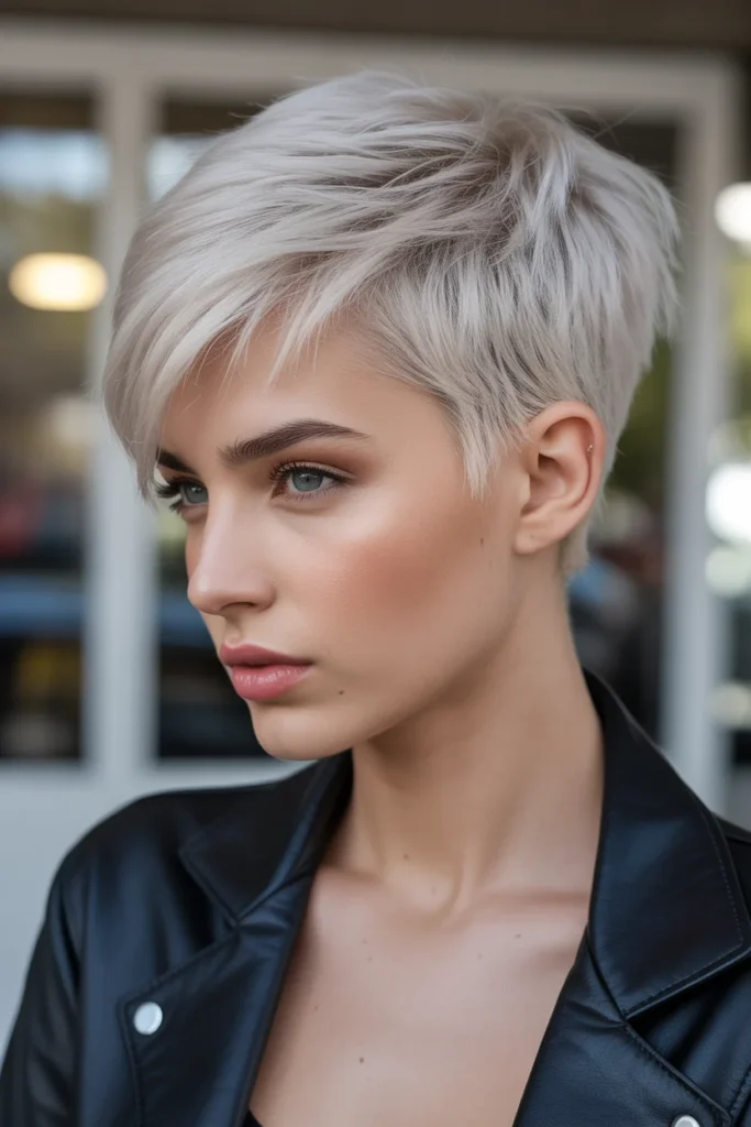 Pixie Cut with Textured Top