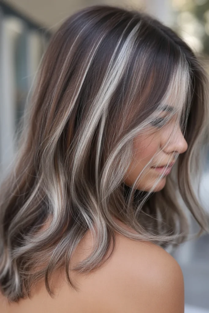 . Platinum Babylights on Cool Brown
