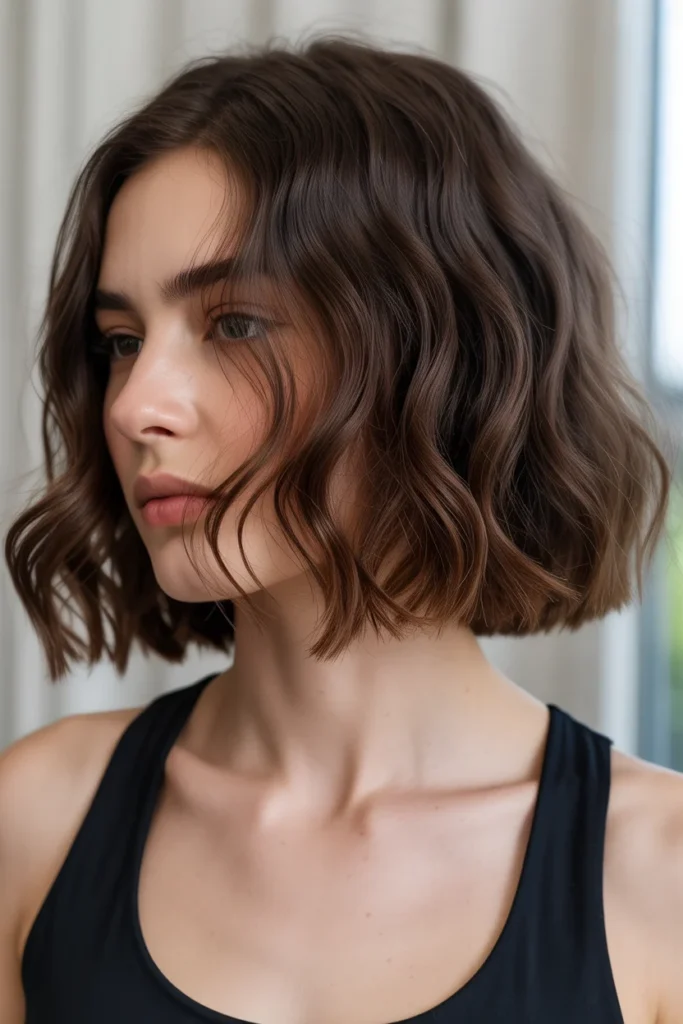 Shoulder-Length Cut with Blunt Ends