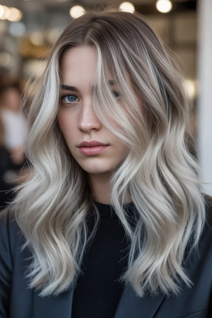 Silver Blonde Balayage