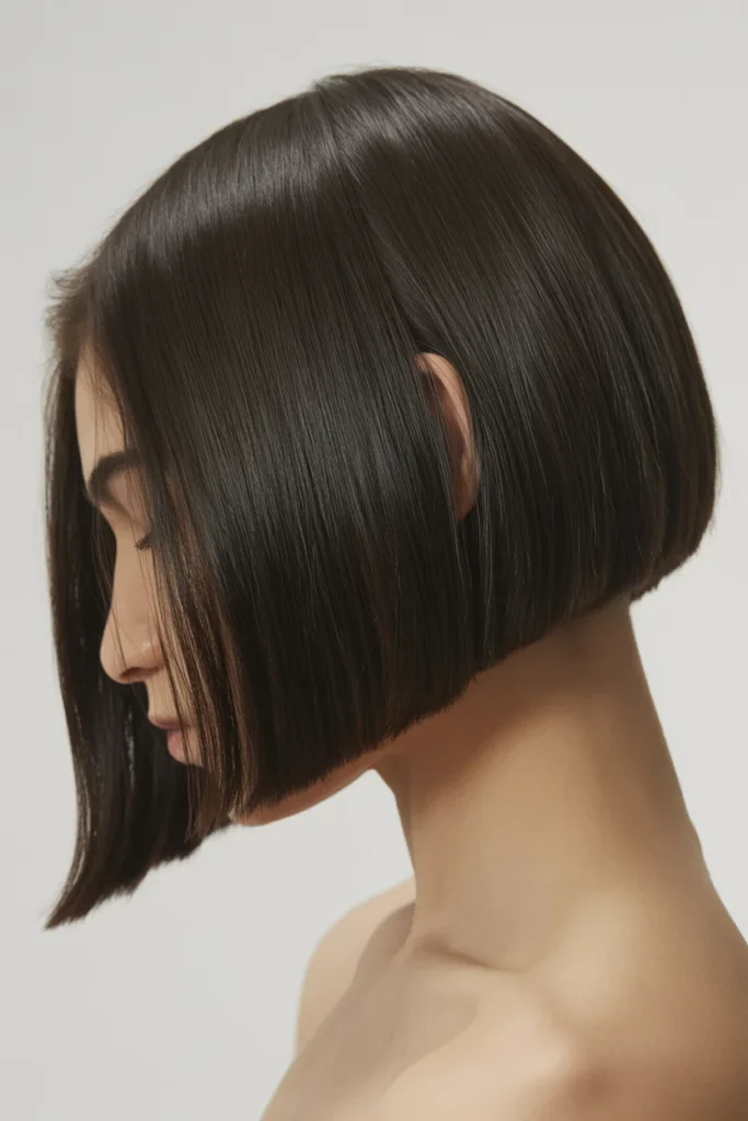 Sleek Center-Part Bob
