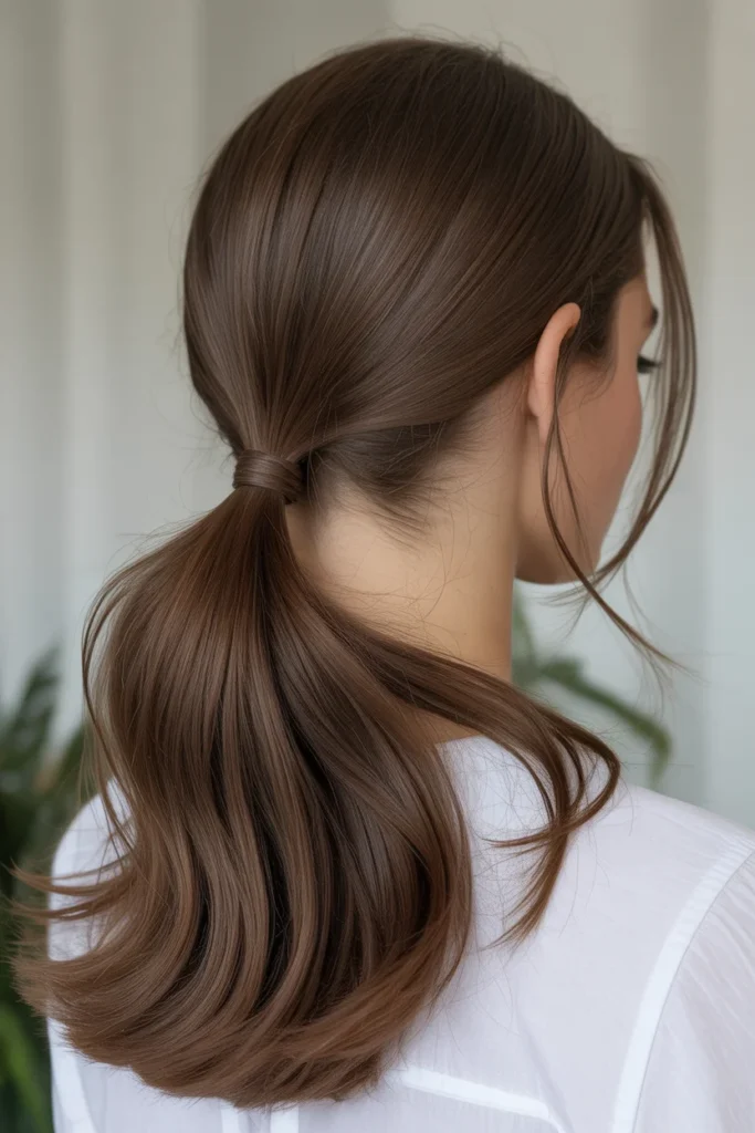 Sleek Low Ponytail Cut