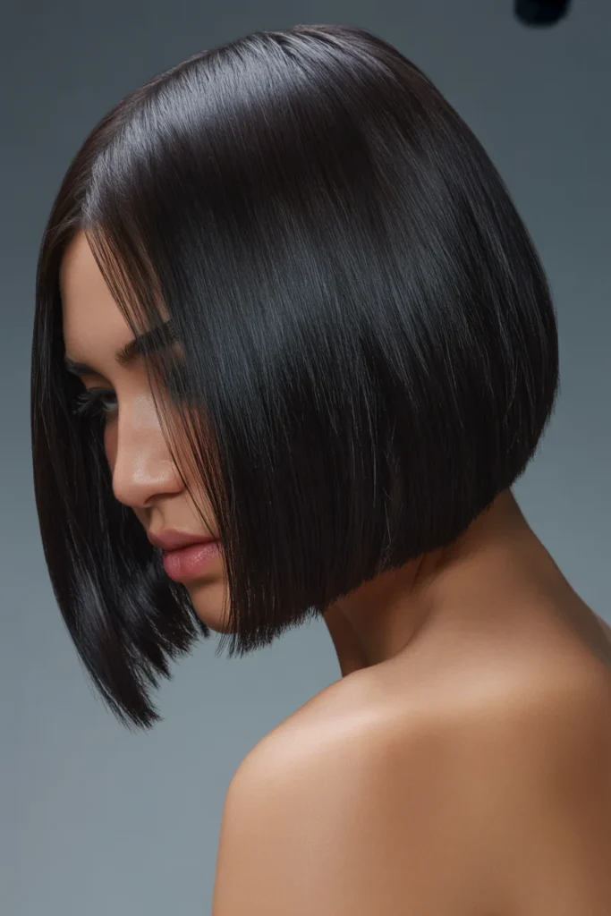 Sleek One-Length Bob