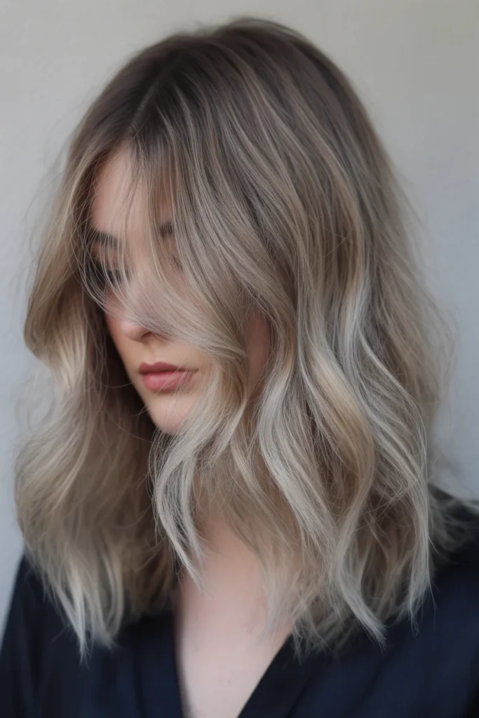 Smoky Blonde Balayage with Cool Dimensions